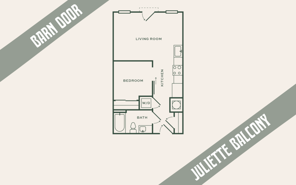 AL1 - 1 bedroom floorplan layout with 1 bathroom and 561 square feet AL1 - 1 bedroom floorplan layout with 1 bathroom and 561 square feet