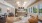 clubhouse with large windows and ample seating options