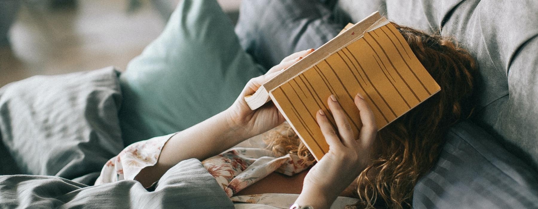 a person reading a book